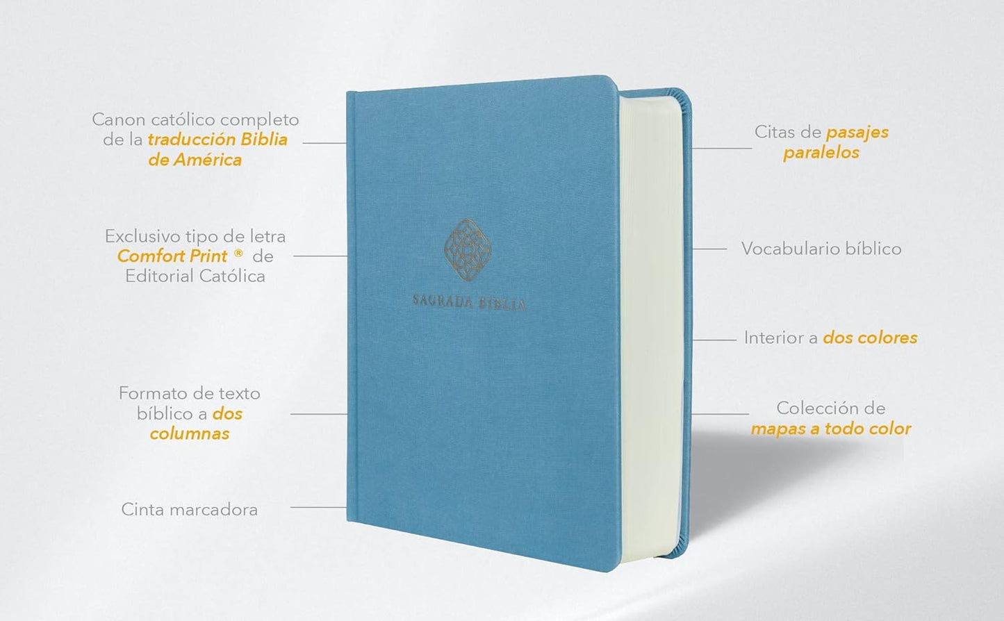 iblia Católica de Apuntes (Edición Especial en Tela Azul - Letra Confortable)